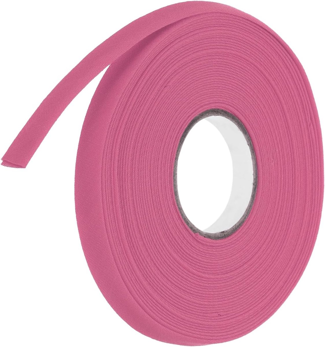 Biaisband, naadband, dubbele vouwband, polyester, continue bulk, naaien, accessoires, randband voor naaien, doe-het-zelf, zomen, quilten, handwerk (rozerood 10 yards)