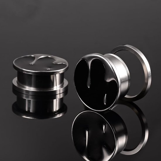 Tunnels Vlees Brancard Enkele Uitlopende Meters Roestvrij Staal Oren Piercing 8mm tot 19mm — afbeelding 5