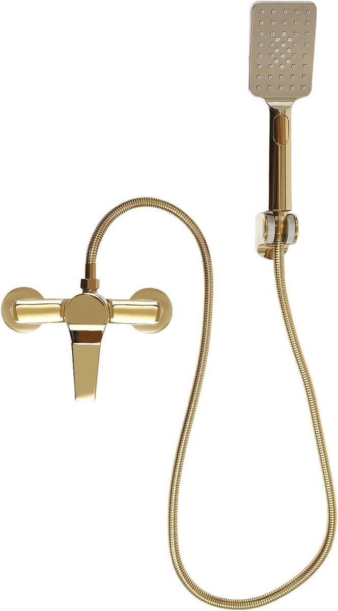 Badkraan met Handdouche - Mengkraan - Messing - Perfect voor Badkamer - SnelShoppen