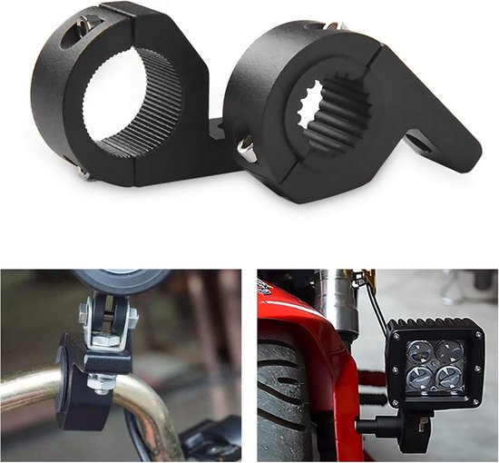 4 stuks universele werklampbeugels 0,75"-1,25" 19-32mm, universele klemmbeugel Geschikt voor motoren, 4x4, ATV, UTV, vrachtwagens, boten, dakrails — afbeelding 4