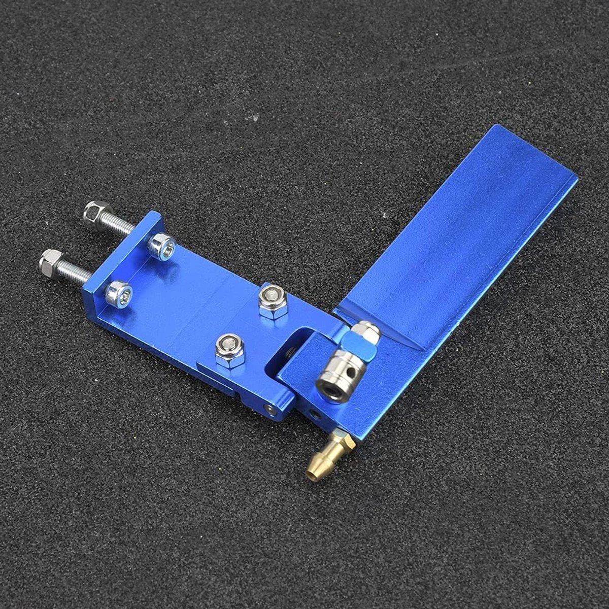 RC-roer, RC-bootaccessoires, Methanolboot met hoge weerstand Elektrische boot voor RC-racebootmodel Marinebootbesturing en motor Waterkoelingontwerp(blue, 95mm)