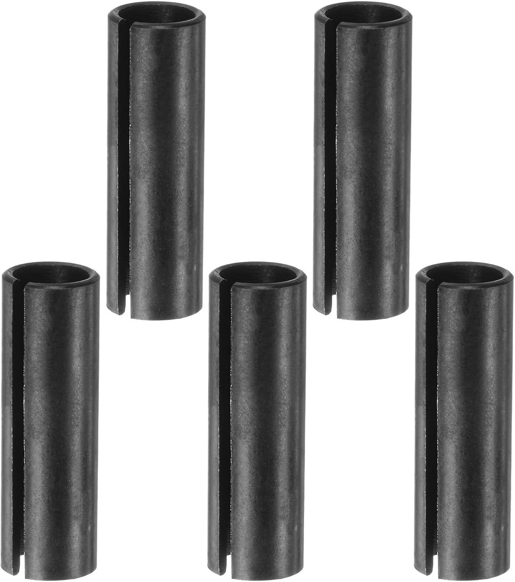 Router spindel driver adapter 8 mm (5/16") op 6 mm (15/64") van koolstofstaal CNC-frees converter voor houtgraveermachine gereedschap 5 stuks