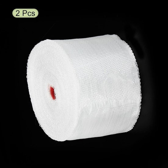 Glasvezeltape, glasvezel, glasvezel, weefsel, isolatietape, 30 m x 50 mm x 0,17 mm voor versterking, reparatie, 2 stuks — afbeelding 3