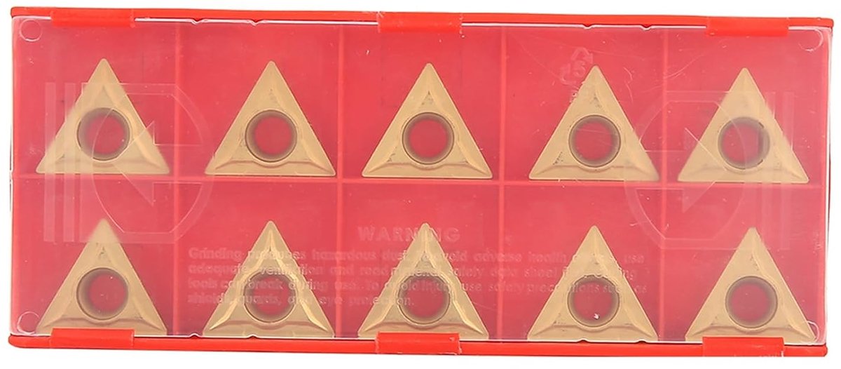 10 stuks driehoekige wolfraamcarbide invoegen CNC draaigereedschap geschikt voor semi-afwerking en grove bewerking