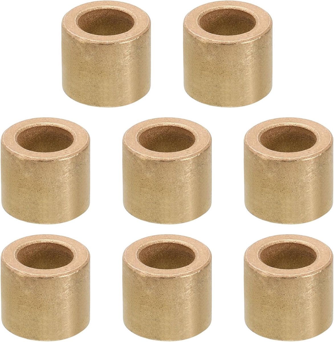 M10 Messing afstandhouders, 8 stuks metalen afstandhouder messing 10 mm ID x 16 mm OD x 15 mm L messing afstandhouders schroef afstandhouder voor 3/8 inch of M10 schroef