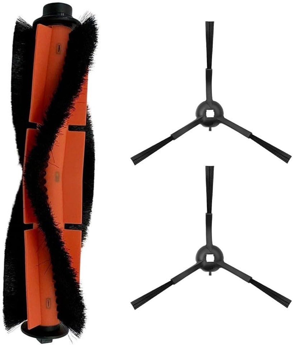 Hoofdborstel en Zijborstels Vervangingsset voor Robotstofzuiger, Nylon Plastic, Gemakkelijk Installeren