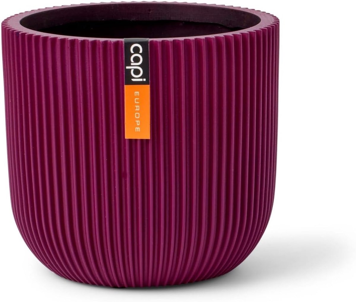 Bloempot 8x7 - paarse groove - lichtgewicht - ideaal voor binnen - SnelShoppen
