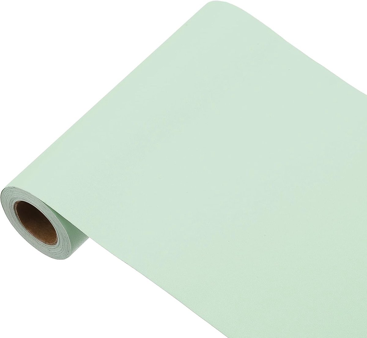 197 inch x 5,9 inch bonengroen behang aftrek- en kleefbehang groene contactfolie effen zelfklevend vinyl behang decoratief als wandbekleding