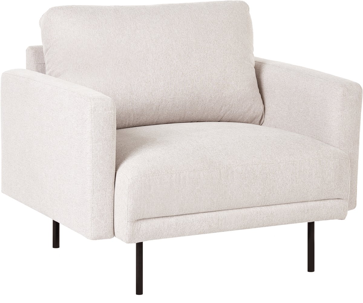 BREDA - Fauteuil - Lichtbeige - Polyester
