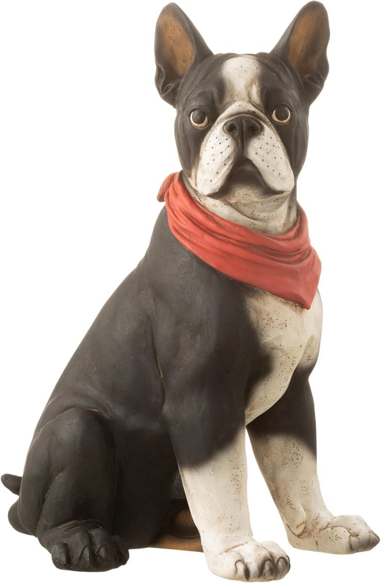 Bulldog beeldhouwsel 26 x 18 x 36 cm - hars - uniek ontwerp - perfect voor hondenliefhebbers - SnelShoppen