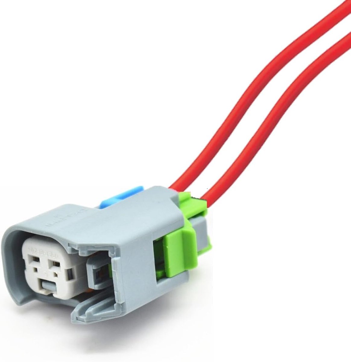 vervangende stekker - inspuitmondstuk benzine - BOS EV6 / EV14 grijs (femal) met kabel 15419715