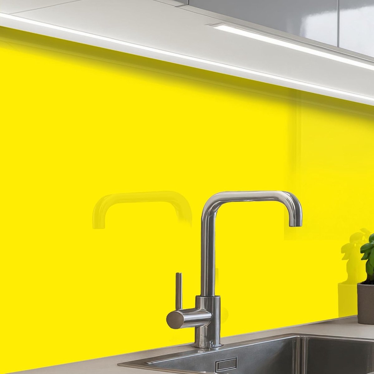 Keukenachterwand 60x80 cm zelfklevend keuken decoratie accessories home kitchen spatscherm Geel - Citroen - Neon - Kleuren