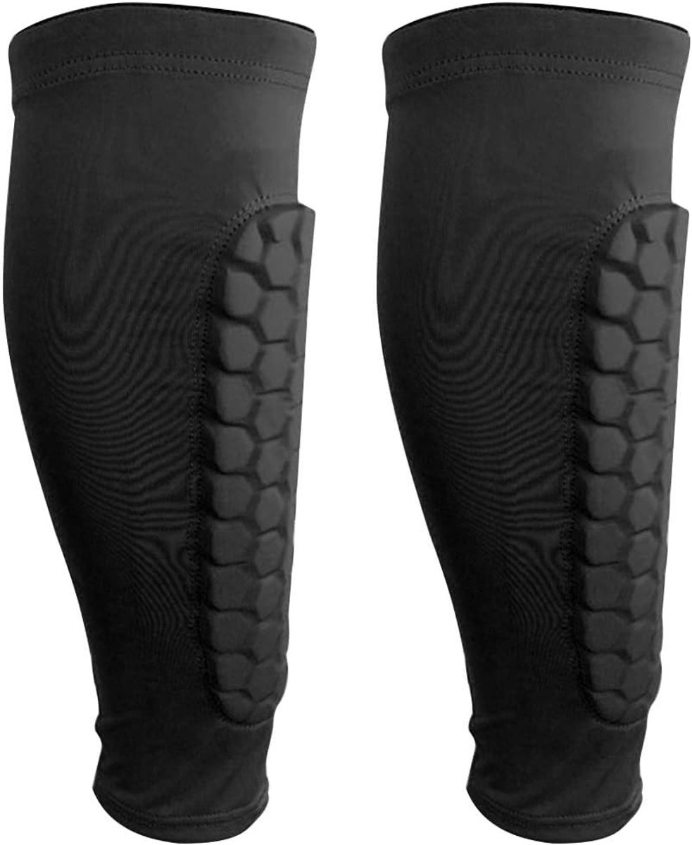 Sport Shin Guard voor mannen en vrouwen, één paar professionele kuitbeschermende compressiekous crashproof scheenbeschermers voor voetbal, basketbal, fietsen, klimmen