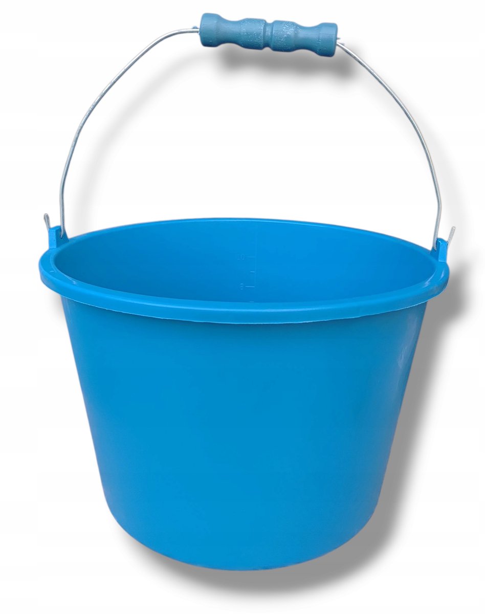 Sterk 20L Bouwemmer - Duurzaam Plastic met Handvat en Maatverdeling