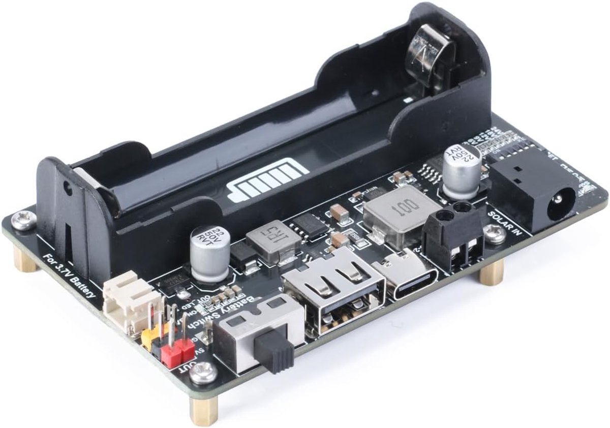 Solar Energy/Power Manager Module, Solar Power for 5V-24V Solar Panel, Supports Solar Panel or USB Port Battery - ShopVlot
