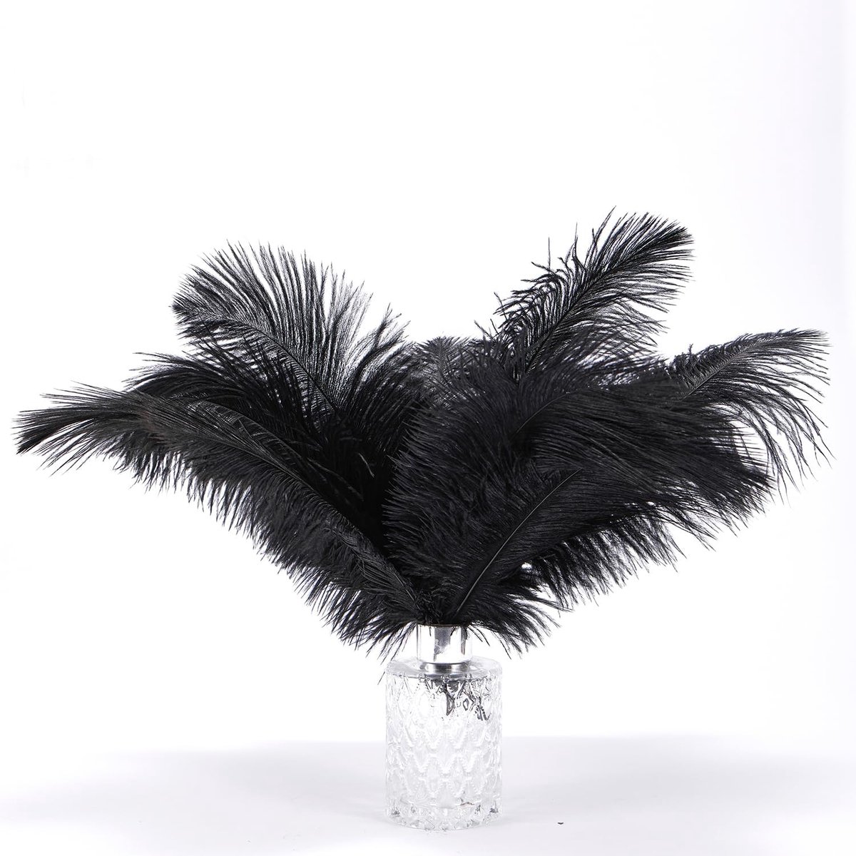 Natuurlijke struisvogelveren, premium kwaliteit, 10 stuks, 35-40 cm, met de hand geselecteerd, voor knutselen - ShopVlot