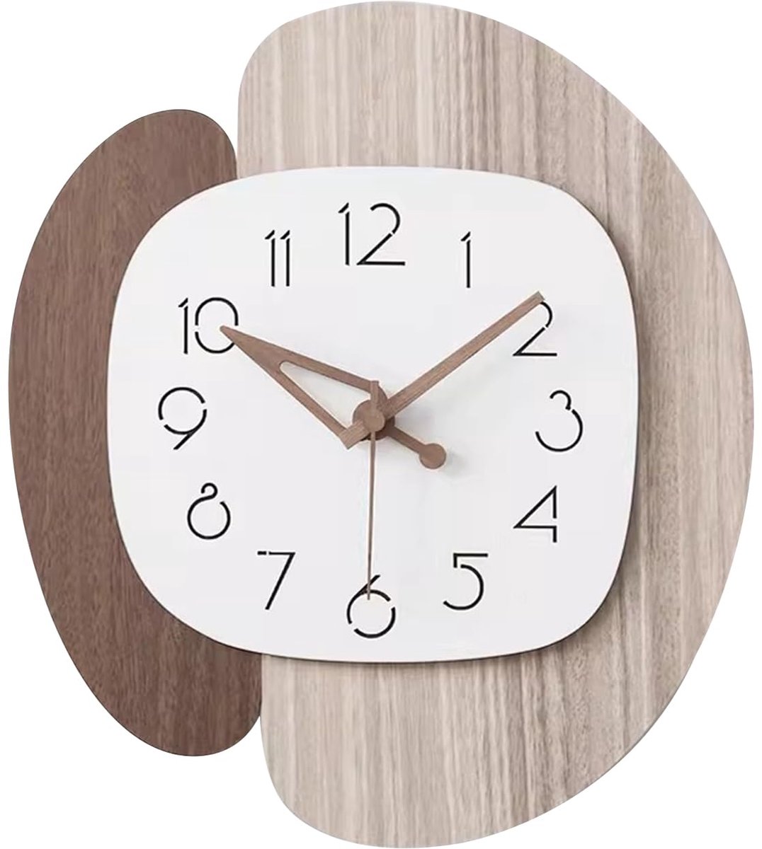 Wandklok moderne decoratie - stille batterijvoeding - gemakkelijk te lezen - voor woonkamer en slaapkamer - SnelShoppen