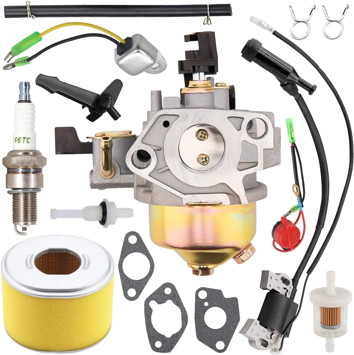 Carburateur GX240 8pk voor Honda GX270 9ch 1616100-ZH9-820 16100-ZH9-W21 16100-ZE2-W71 motoren GX20U1 GX270U GX270R WT30X WT30XK1 WT300XK1 WT300 XK2 Pomp Water met luchtfilter 17210-ZE2-822