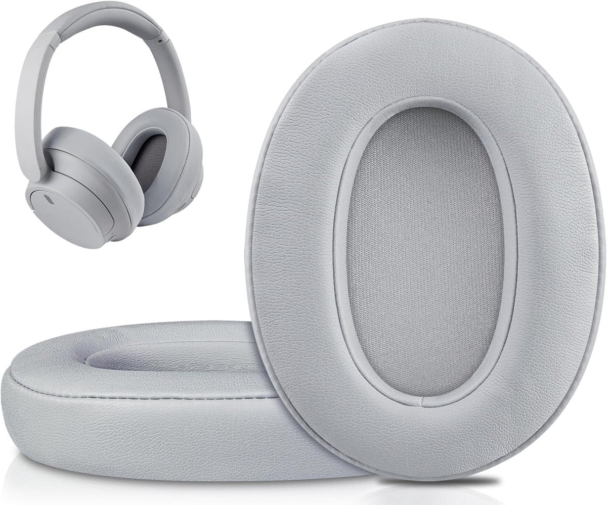 Oorkussens voor Sony WH-XB900N (WHXB900N) en WH-CH710N (WH CH710N) MDR-RF895RK hoofdtelefoon, zacht eiwitleer, geluidsisolerend geheugenschuim - grijs