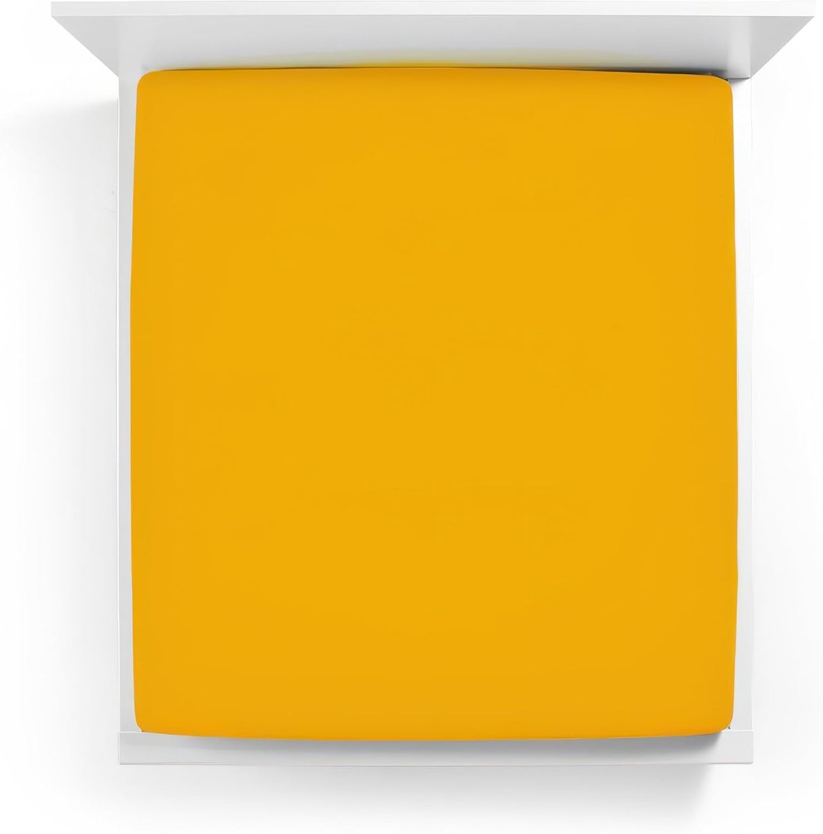 Jersey hoeslaken 180 - 200 x 200 - 220 cm - curry 0547 - zachte Mako katoen - perfect passend - SnelShoppen
