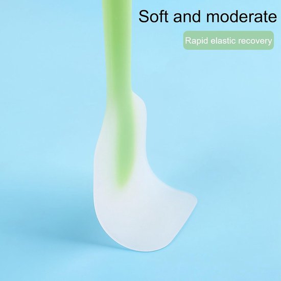 Spatels, flexibele siliconen spatel, compatibel met Thermomix TM6 TM5 TM31, hittebestendige spatel, kleine spatel, schraper voor mengpan, bakken (groen) — afbeelding 3
