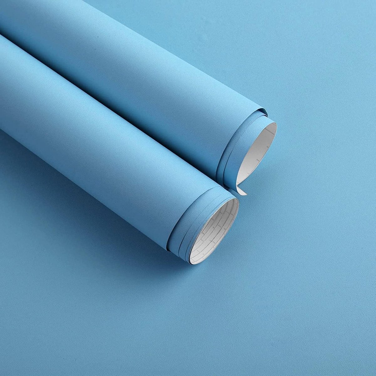 Behang jongen plakfolie blauw mat meubelfolie zelfklevend 40 x 300 cm meubelsticker waterdichte vinylfolie voor meubels kinderkamer muur kast