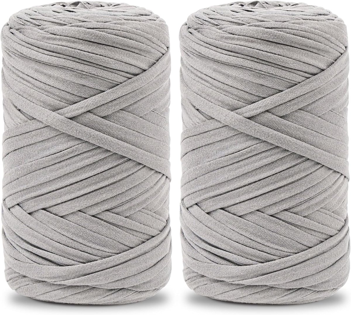 2 x 200 g T-shirtgaren, T-shirtgaren om te haken, geschikt voor gehaakte tassen, manden, wandkleden, woonaccessoires en doe-het-zelfprojecten