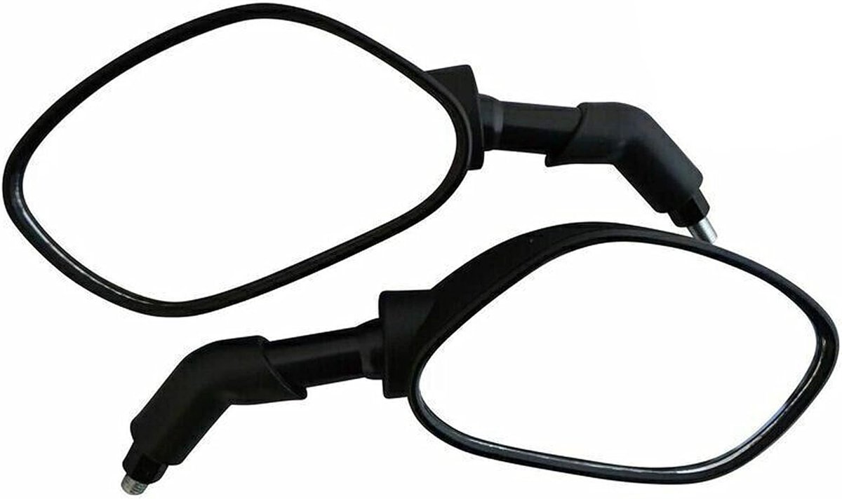 Black Motorbike Spiegels - 10mm rechterkant heeft omgekeerde draad