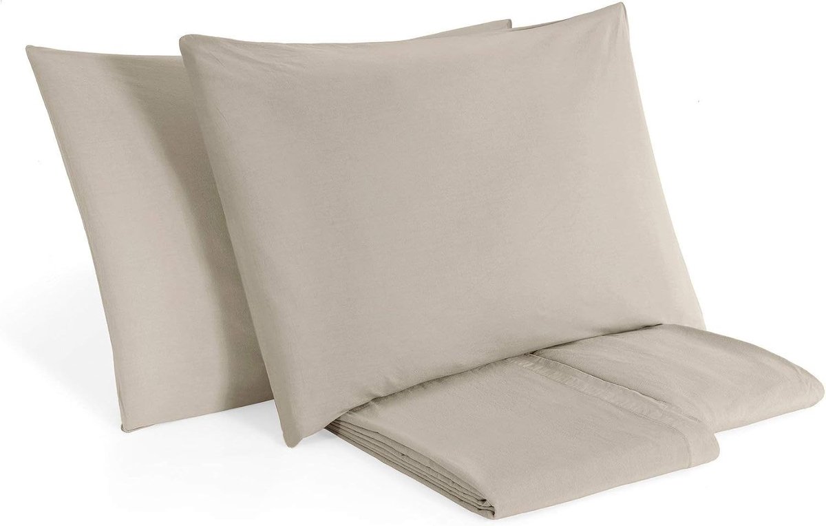 By BiancoPerla Beddengoedset van puur katoen, stonewashed zonder strijken - stift