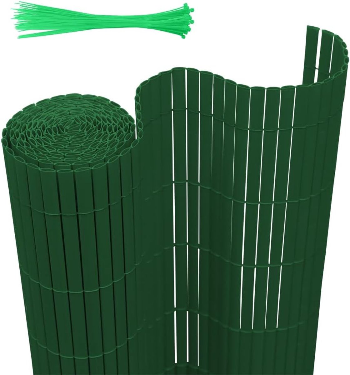 Inkijkbeschermingsmat, inkijkbescherming, tuin, inkijkbescherming, pvc, inkijkbescherming, 3-gewicht-versteviging, uv-bestendig, terras, groen, 80 x 800 cm