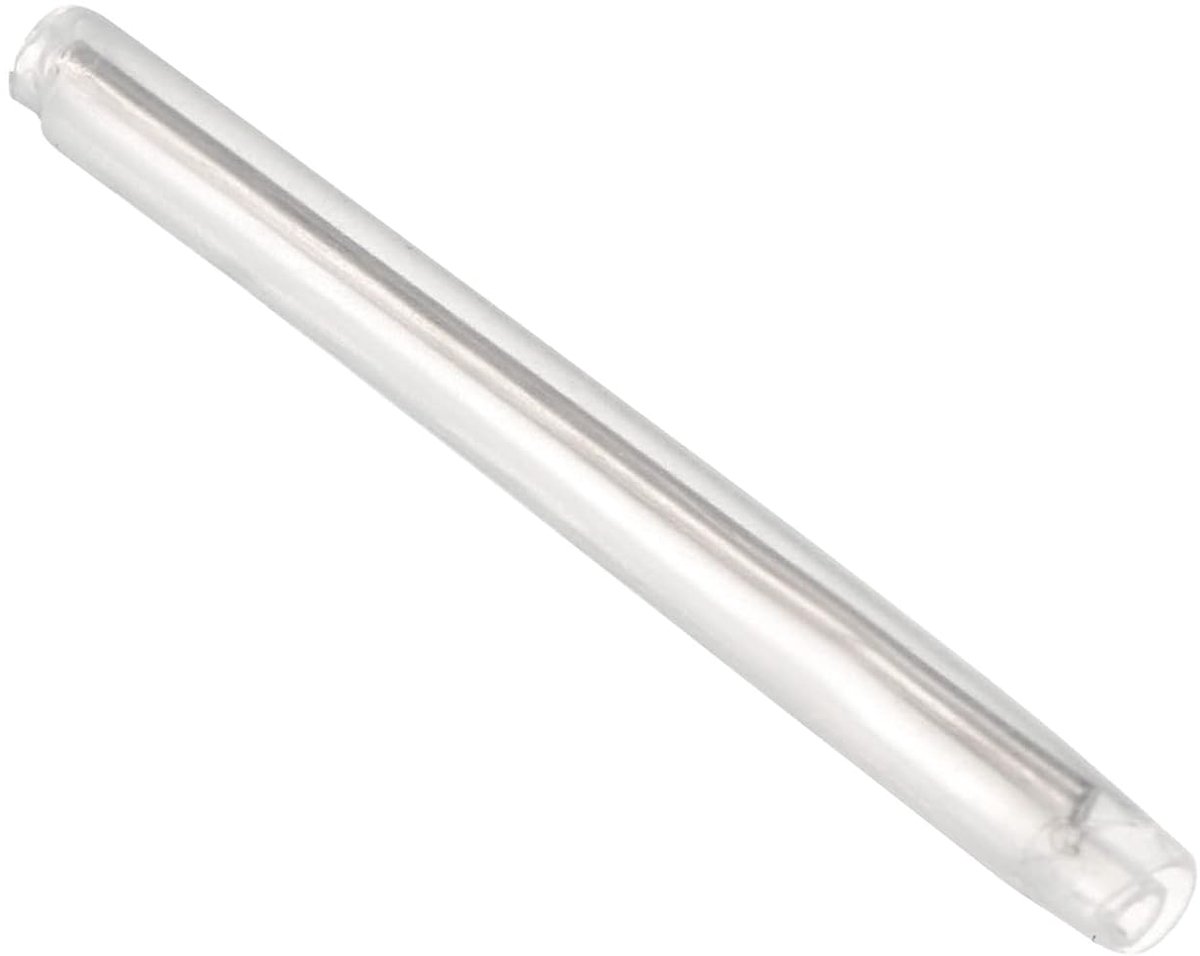 45 mm 3,6 mm OD glasvezel smeltbuis protector manchetten x 400 stuks 304 roestvrij staal warmte intrekbare buizen smelten buisbescherming, [transparant]