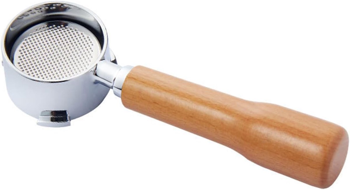 51mm Afneembare Bodemloze Portafilter met Mand, Portafilter Brouwen Handvat voor Koffiemachines Professionele Bodemloze Portafilter