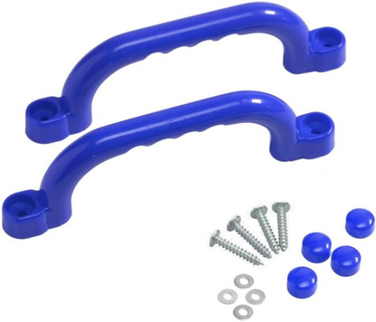 Handgrepen per paar (2 stuks) voor speeltoestellen, speeltorens, klimrekken en speelinstallaties (blauw)