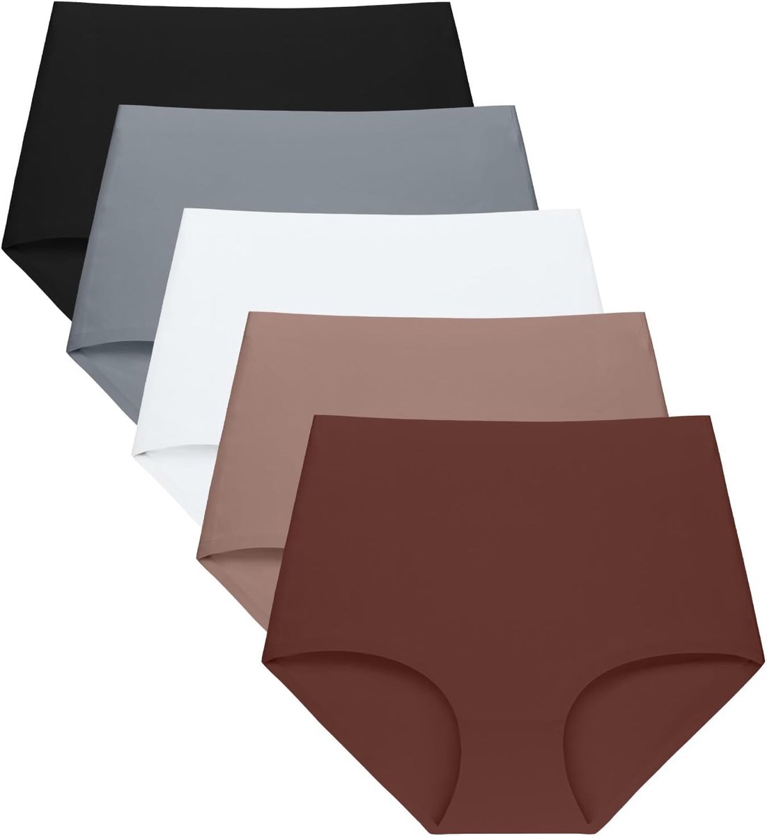 Damesslips, zacht, naadloos, hoge taille, ademend, comfortabel, rekbaar, naadloos ondergoed, ideaal voor dagelijks gebruik