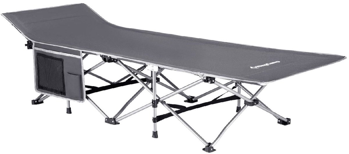 Veldbed XL Outdoor Campingligbed - Opvouwbed voor gasten, staal, 190 x 67 cm