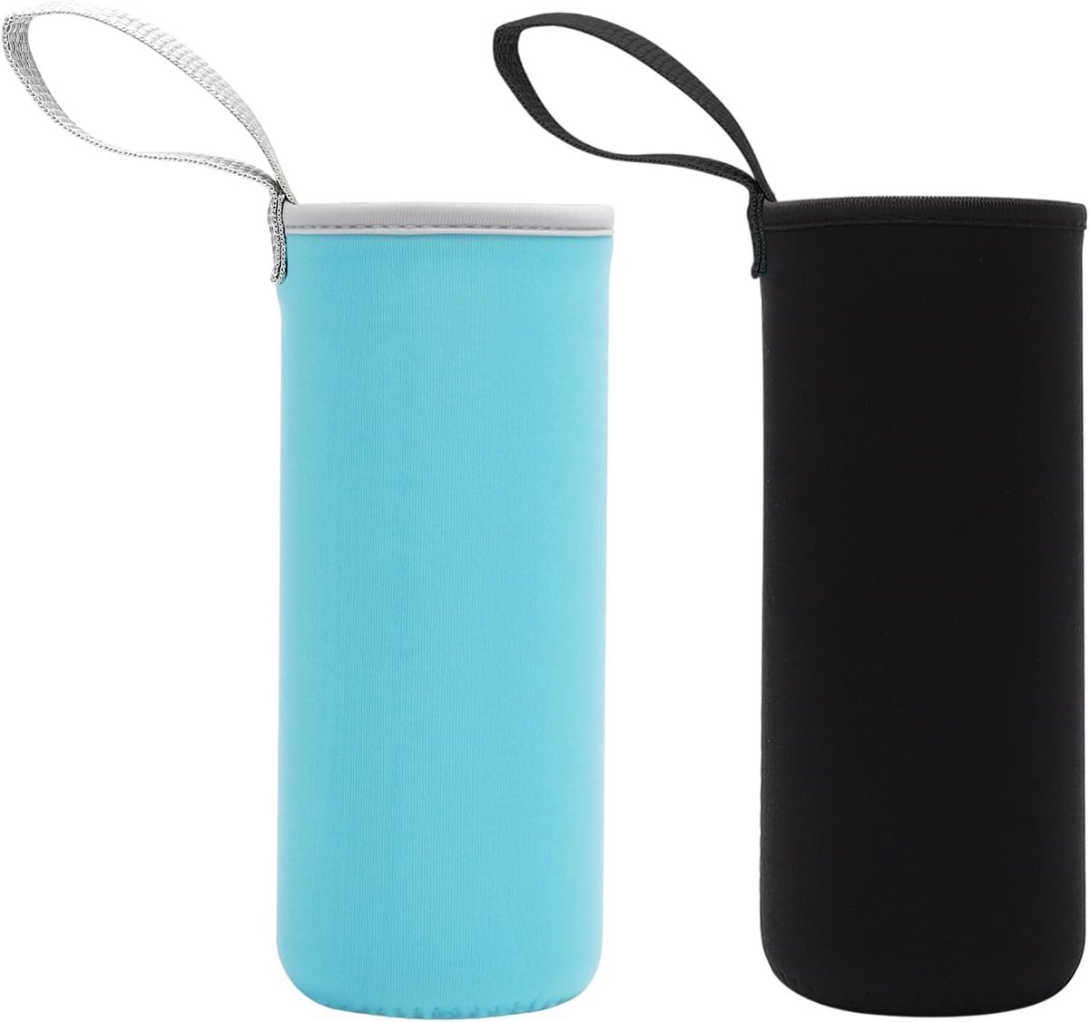 Bottle beschermhoezen 2-pack - neopreen thermische tas - 6,8 x 18 cm - ideaal voor warme en koude dranken - ShopVlot