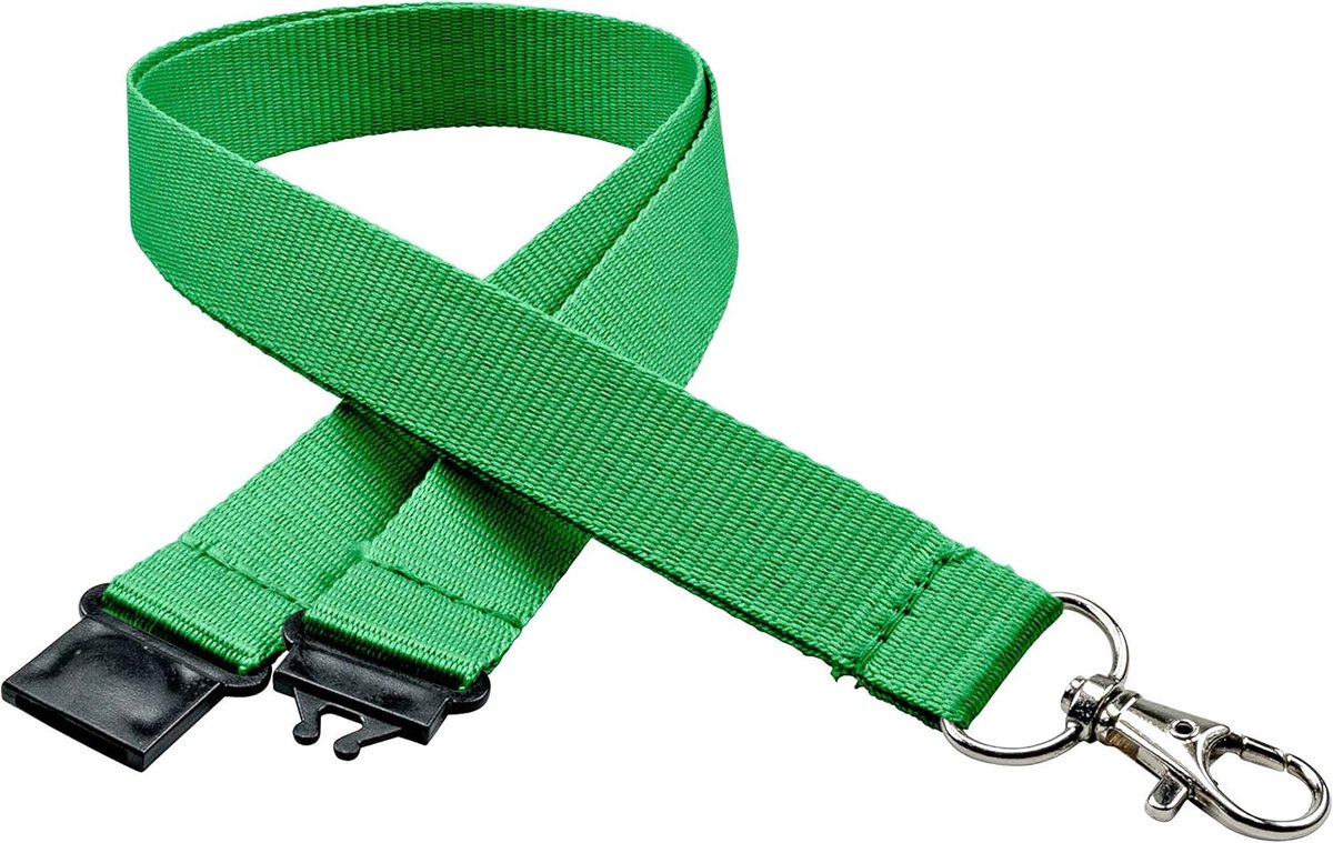 Sleutelhangers 20mm - groene lanyards - veiligheidssluiting - ideaal voor bevestigen - ShopVlot