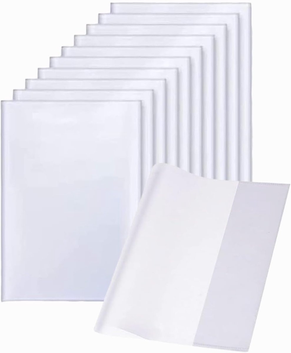 Transparante boekomslag 16K - 19,2 x 26 cm - verstelbare hoezen zonder lijm - ShopVlot