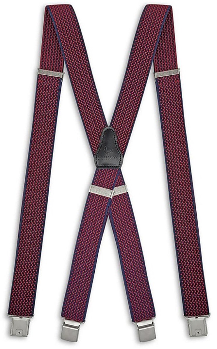 Sir Redman - Bretels - XL bretels Okay Owen rood - blauw / rood
