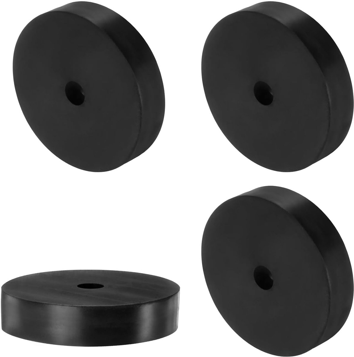 4 stuks rubberen afstandhouders 60 mm OD 12 mm ID 20 mm hoogte ronde trillingsdemper van rubber dikke sluitringen voor thuis- en auto-accessoires
