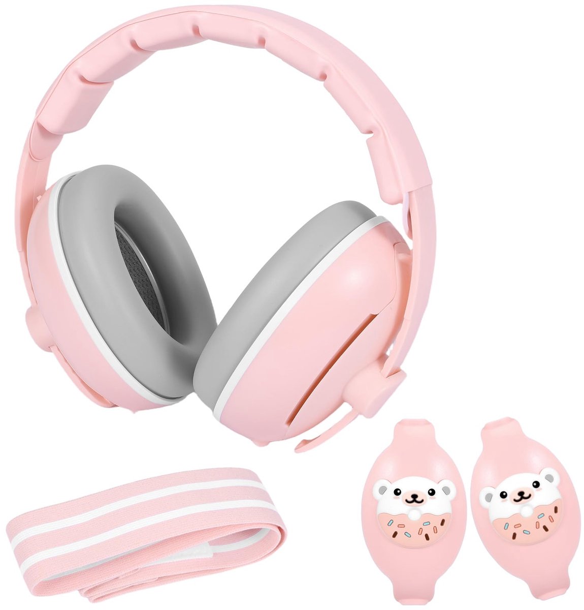 Gehoorbescherming voor baby's - verstelbare hoofdband - 25 dB ruisonderdrukking - SnelShoppen
