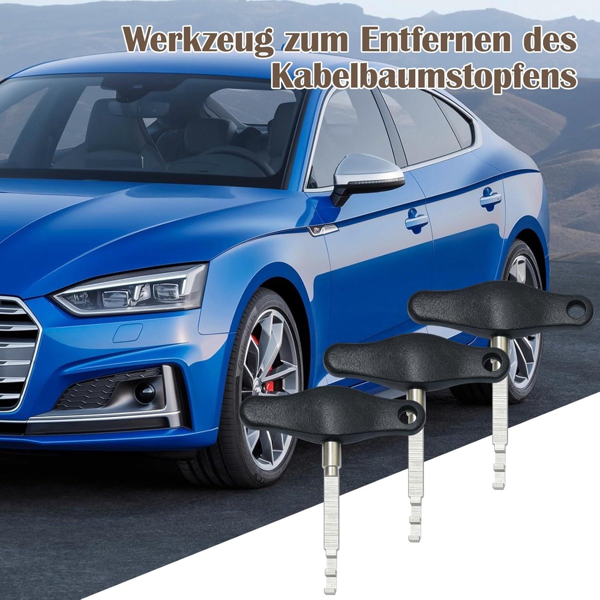 3 stuks trekkers voor elektrische connectoren auto kabelboom connectoren verwijderingsgereedschap connector demontagegereedschap auto stekker ontgrendelingsgereedschap voor VW Audi