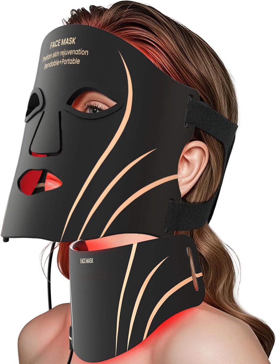 Gezichtsmaske - Roodlichttherapie - 7 Kleuren - Verstevigend Effect - SnelShoppen