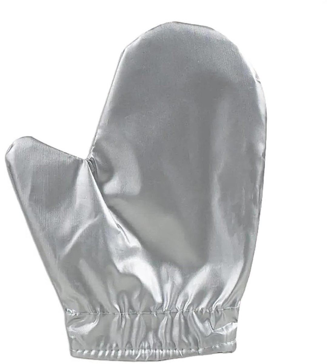 Stoomhandschoen - Strijk want - Kleding stomen - Drielaagse isolatie - 23 x 13 cm - Zilver