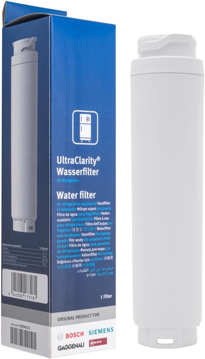 Waterfilter voor koelkast - 2800 liter - vervangend filter - verbetert waterkwaliteit - SnelShoppen