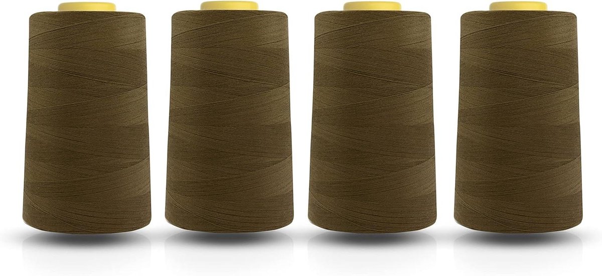 Polyester Garen - Naaimachine Garen - Kleding Maken - Hoge Kwaliteit Garen - 5000 Yards Per Klos - Goud
