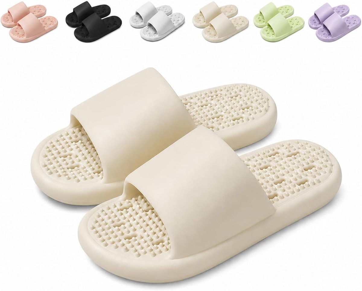 Doucheslippers met gaten - antislip - lichtgewicht - comfortabel en snel drogend - SnelShoppen