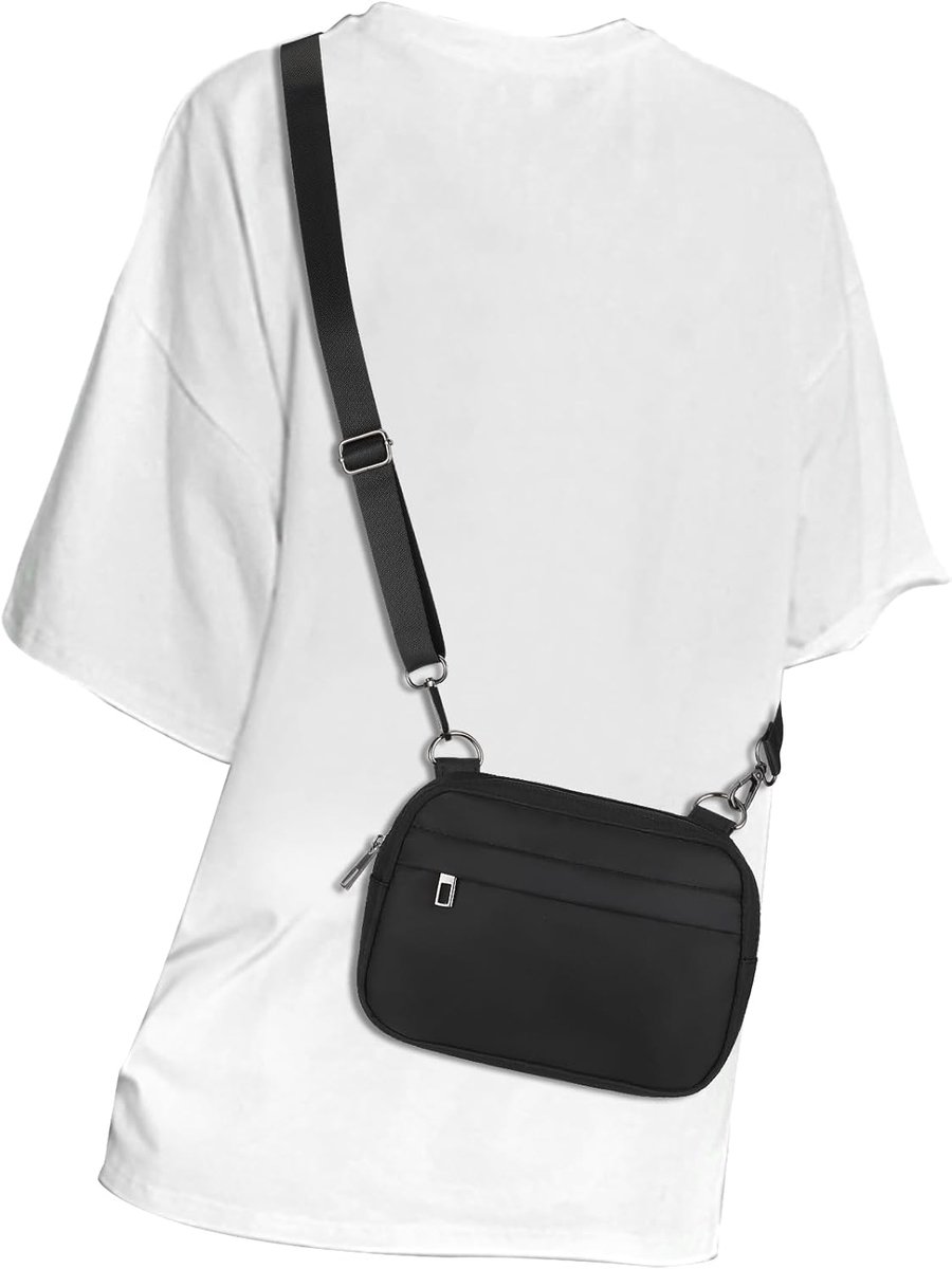 Schoudertas voor dames en heren - kleine crossbody tas - verstelbare schouderband - ideaal voor reizen - SnelShoppen