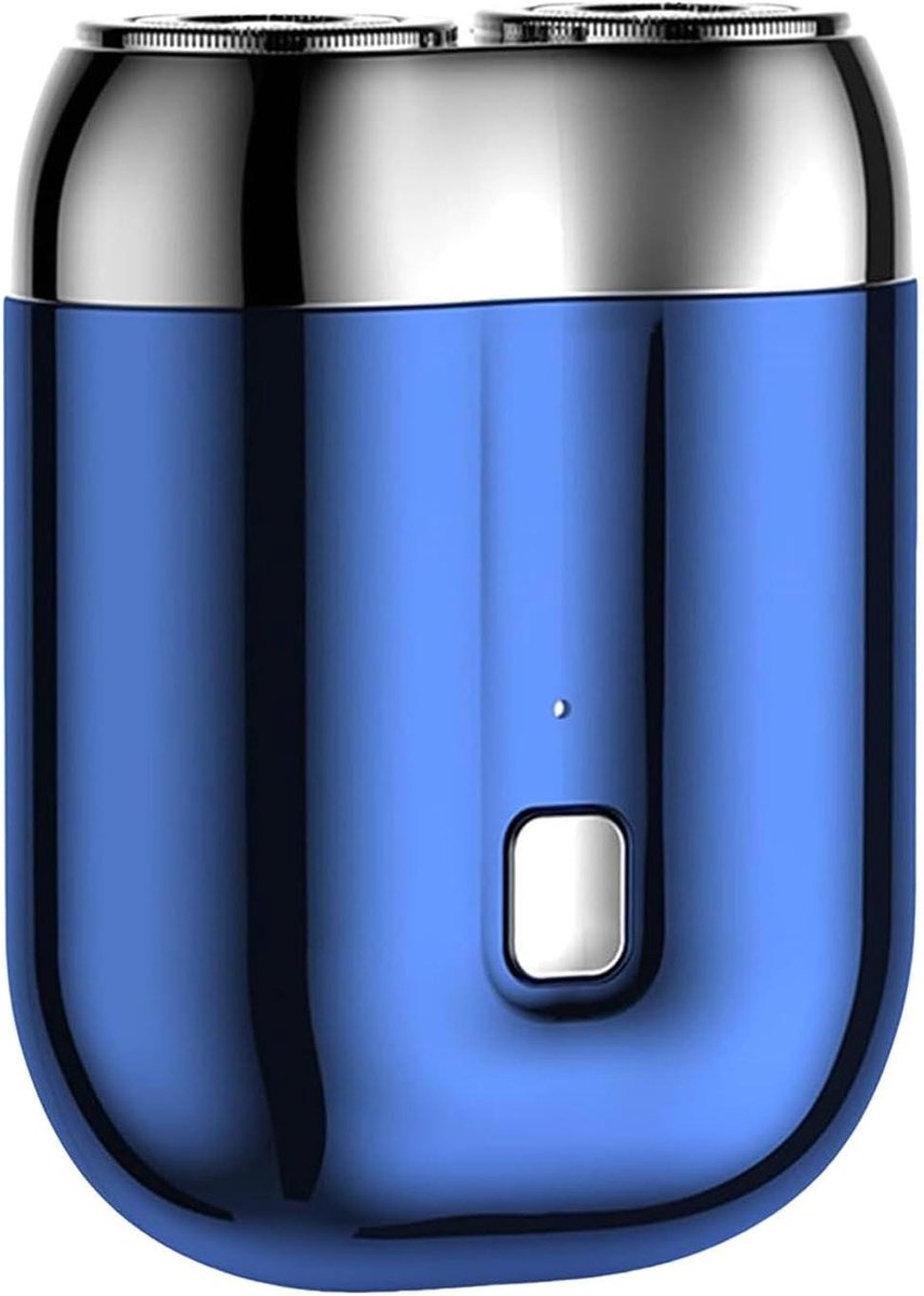 Reisscheerapparaat Heren - Elektrisch scheerapparaat - Draagbare verzorging - Dubbel scheerhoofd - 7 x 5.4 cm - Zilver