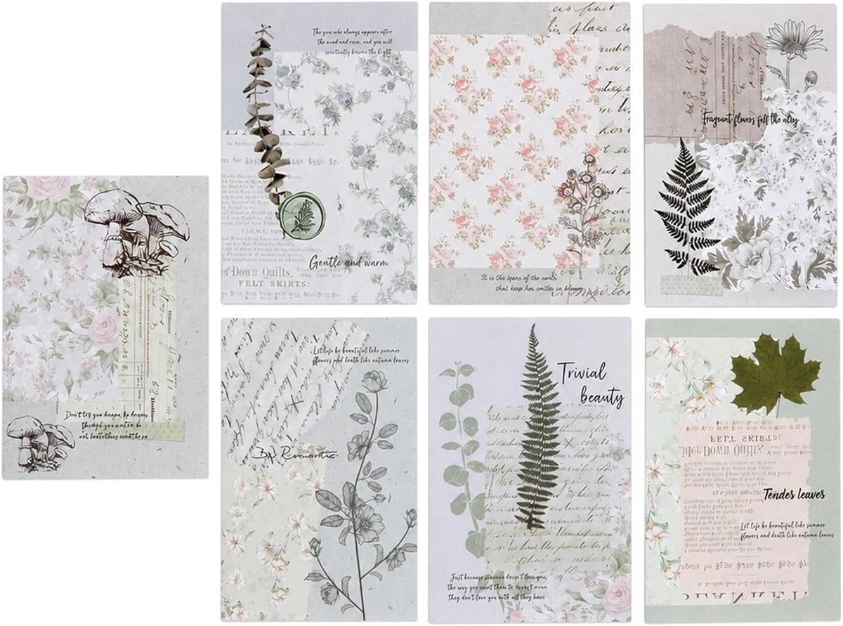 Scrapbooking stickerset 40 vellen - 10,5 x 14,8 cm - zelfklevend - voor dagboek en DIY projecten - SnelShoppen
